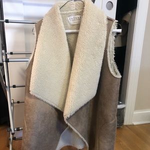 velvet by graham and Spencer shearling Vest